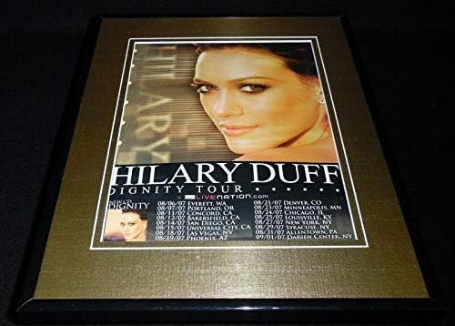 Hilary Duff 2007 Dignity Tour Framed 11x14 Original Vintage Advertisement At Amazon S Sports Collectibles Store