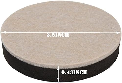 16 Pack 3 5 In Premium Heavy Furniture Movers For Wood Floor Felt