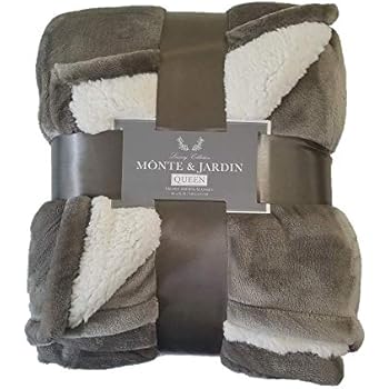 Monte and Jardin Velvet Sherpa Blanket