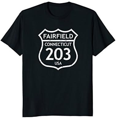 Fairfield 203 Connecticut Area Code, CT Love USA Home TShirt