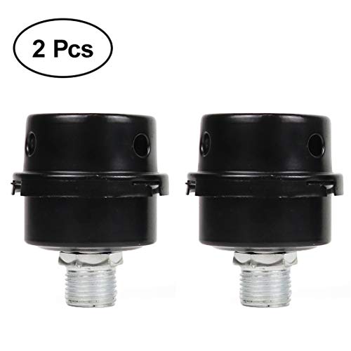 BBT Air Compressor Intake Filter, 2 Pcs 20mm Thread Metal oil-less Air Compressor Air Filter Silencer Noise Muffler (1/2"PT 20mm)