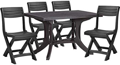 Allibert Funky 5 Pc Folding Table