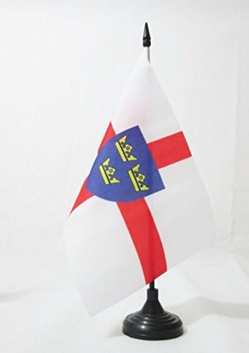 AZ FLAG East Anglia Table Flag 5'' x 8'', East Anglia Office Decoration 100% Polyester 21 x 14 cm