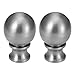 uxcell 2pcs Brushed Nickel Metal Ball Lamp Finial Decoration Dual Thread 1-1/2 Inch High