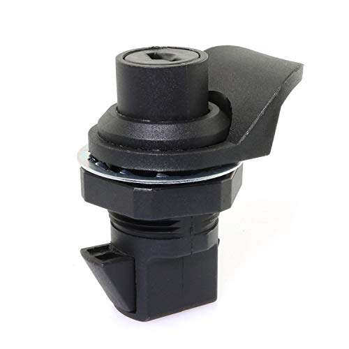 Magic&shell 1PC Push Button Latch Replacement for Glovebox Marine Boat Tool Box Distribution Box with Keys Black