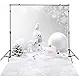 Allenjoy Christmas Backdrop 7x5ft Natural Winter Background for Photography White Snow Tree Home Party Decoration Photo Studio Props