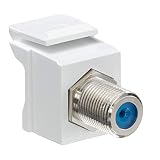Leviton 41084-FWF F-Type QuickPort Snap-In Adapter - White (Pkg of 10)