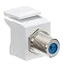 Leviton 41084-FWF F-Type QuickPort Snap-In Adapter - White (Pkg of 10)
