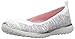 Skechers Sport Women's Microburst One up Fashion Sneaker,White/Silver,10 M US