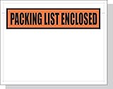 7" x 5.5" x 2 mil Clear Plastic Packing List