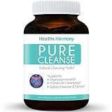 PURE CLEANSE - Best Colon Cleanse Detox for Weight Lose - Psyllium Husk Powder, Fennel Seed, Cascara Sagrada & More - Colon Health - Powerful Cleansing Herbs To Purge Toxins - 90 Capsules