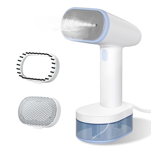 Stiratrice a vapore per abiti, portatile e maneggevole, capacità di 250ml, 1600W, riscaldamento 25s, spegnimento automatico, autol pulizia, nessuno schizzo d'acqua, per casa, ufficio e viaggio
