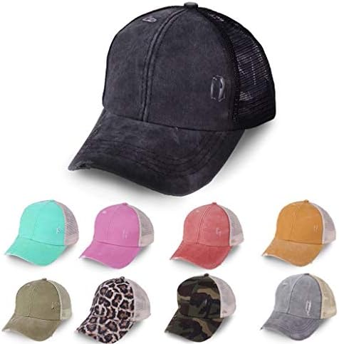 Black cotton mesh baseball cap with adjustable strap, priced at $7.89.