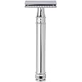 Edwin Jagger Double Edge Safety Razor, Long Handle, Chrome