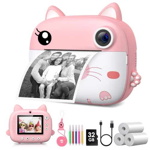 Kids Instant Print Camera for Girls Boys
