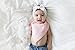 Baby Girl Bandana Bibs (6 Pack) | Bunny Set for Teething and Drool by oak + mini (Pink Gray Rabbit)