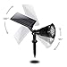 ZEEFO Solar Powered Light LED Spotlight Outdoor Wall Lamp 180° Adjustable Waterproof Security Night Lights for Landscape Lighting, Driveway, Yard, Lawn, Pathway, Garden, Deck,Ground (Changing Color)