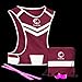 EvoLike Women Reflective Vest of Unique Design for Running Walking Cycling Jogging Motorcycle with Pocket + 4 High Visibility Wristbands + Bag (Fluorescent Pink, Size L/XL)