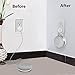 Outlet Wall Mount Hanger Holder Stand Compatible with Google Home Mini Voice Assistants Plug in Kitchens, Bathroom and Bedroom (White)