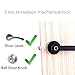 HARFO HL1 Fingerprint Electric Smart Door Lock, Biometric Keyless Entry Door Handle, Perfect for Office & Home (Black Circular)