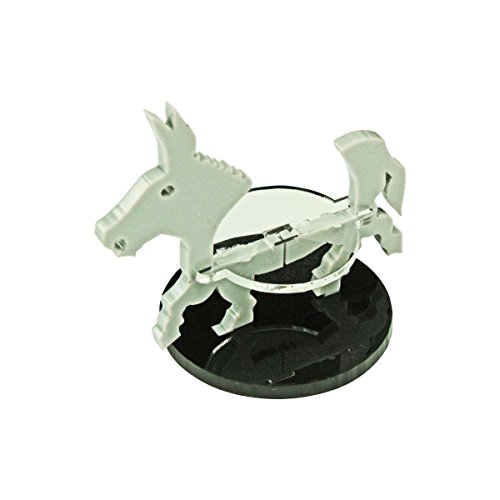 Donkey Character Mount with 40mm Circular Base, Grey