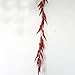 Transcend11 10 Bunch of Red Chili Fake Peppers Artificial Vegetables Food Faux Lifelike Plants Home Party Kitchen Decoration Hotel Store Display Model Photography Props Kids Prentend Play Toy