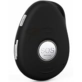 SkyAngel911FD - 4G -Mobile Cellular - NO Monthly FEE - 911-2-Way Voice | Waterproof Alert Phone - Automatic Fall Detection (Black)