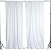 BalsaCircle 10 ft x 10 ft White Polyester Photography Backdrop Drapes Curtains Panels - Wedding Decorations Home Party Reception Supplies primary