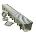 NDS 864GMTL 5-Inch Pro Channel Drain Kit with Metal Grate, Pack of 1