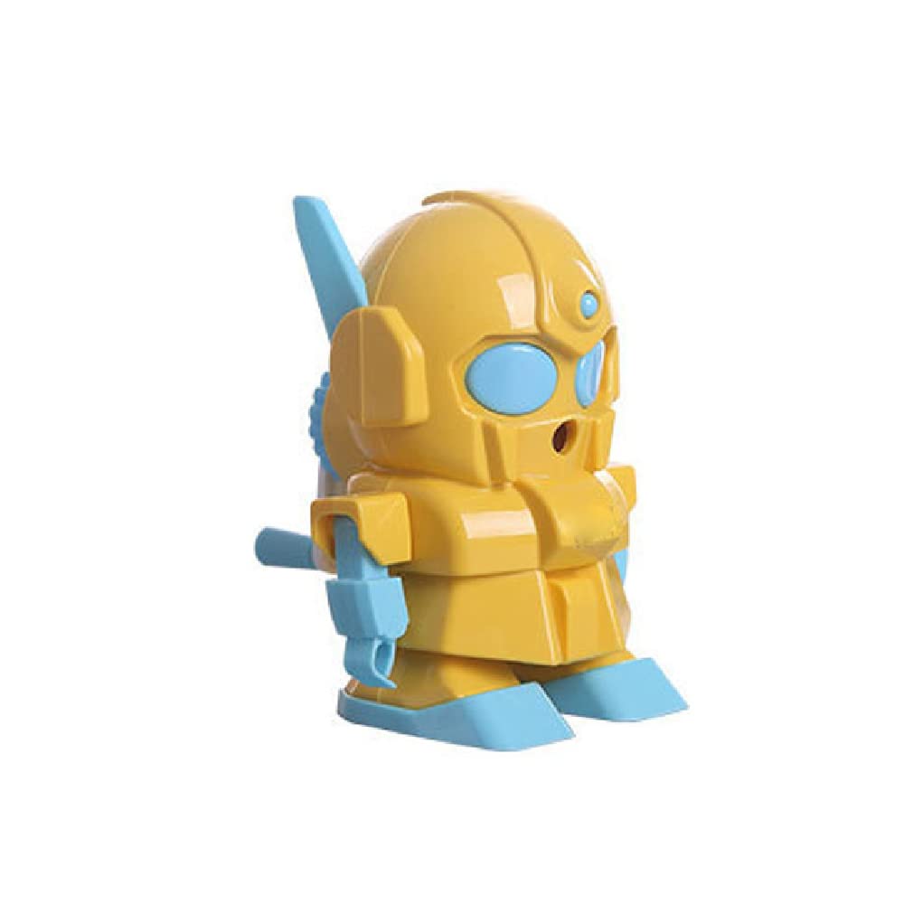 .Robot Pencil Sharpener, Manual Hand Cranking Pencil Sharpener with Cartoon Robot Design, School Office Stationery Supplies - 1Pcs Random Color