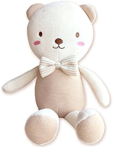 Organic Cotton Baby Protective Pillow (Pillow Buddy (Pink Cheeks Baby Bear))