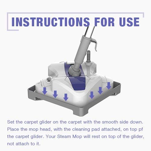 LIGHT 'N' EASY 7338&7339 Carpet Glider Steam Mop, Grey Pricepulse