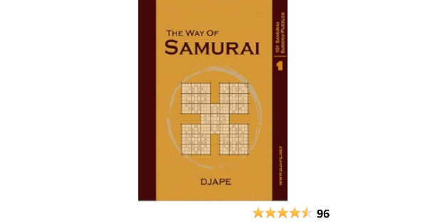 the way of samurai 101 samurai sudoku puzzles djape 9781411690998 books amazon com