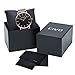 CIVO Mens Womens Unisex Ultra Thin Watches Minimalist Luxury Fashion Business Dress Casual Waterproof Quartz Wrist Watch for Man Woman with Rose Gold Stainless Steel Mesh Band (Brown)