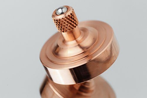 RollSpin - The First-Ever of a Totem Top & Anti Stress Ball. Prestigious Spin Tops Toy Spinning 5-7 min. EDC Gadget Fidget Toy for Relaxing Anywhere with Almost Forever Spin Time (Copper, Regular)