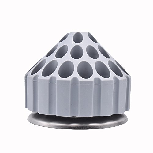 Oral Dentistry Dental Grinding Head Box Bur Holder 360 degree Rotating Honeycomb Grinding Tips Bit Stand Storage Rack Display Rack Bur Box Bur Holder (Grey) - Thumbnail 2