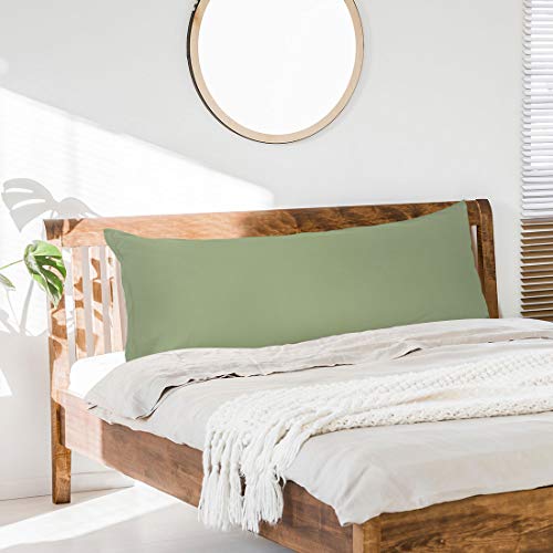 PiccoCasa 2 Packs Body Pillow Cover, 110 GSM Brushed Microfiber, Body