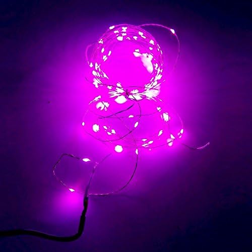 KINGLUX Decorative Indoor outdoor Christmas String Lights, Starry lights, flexible string Lights for Wedding, Bedroom, Holiday,Patio, Garden, Gate, Yard, Parties,Pink color 32.8FT/10M