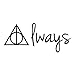 Tattify Deathly Hallows Temporary Tattoo - After All This time (Set of 2) - Other Styles Available - Fashionable Temporary Tattoos - Long Lasting and Waterproof