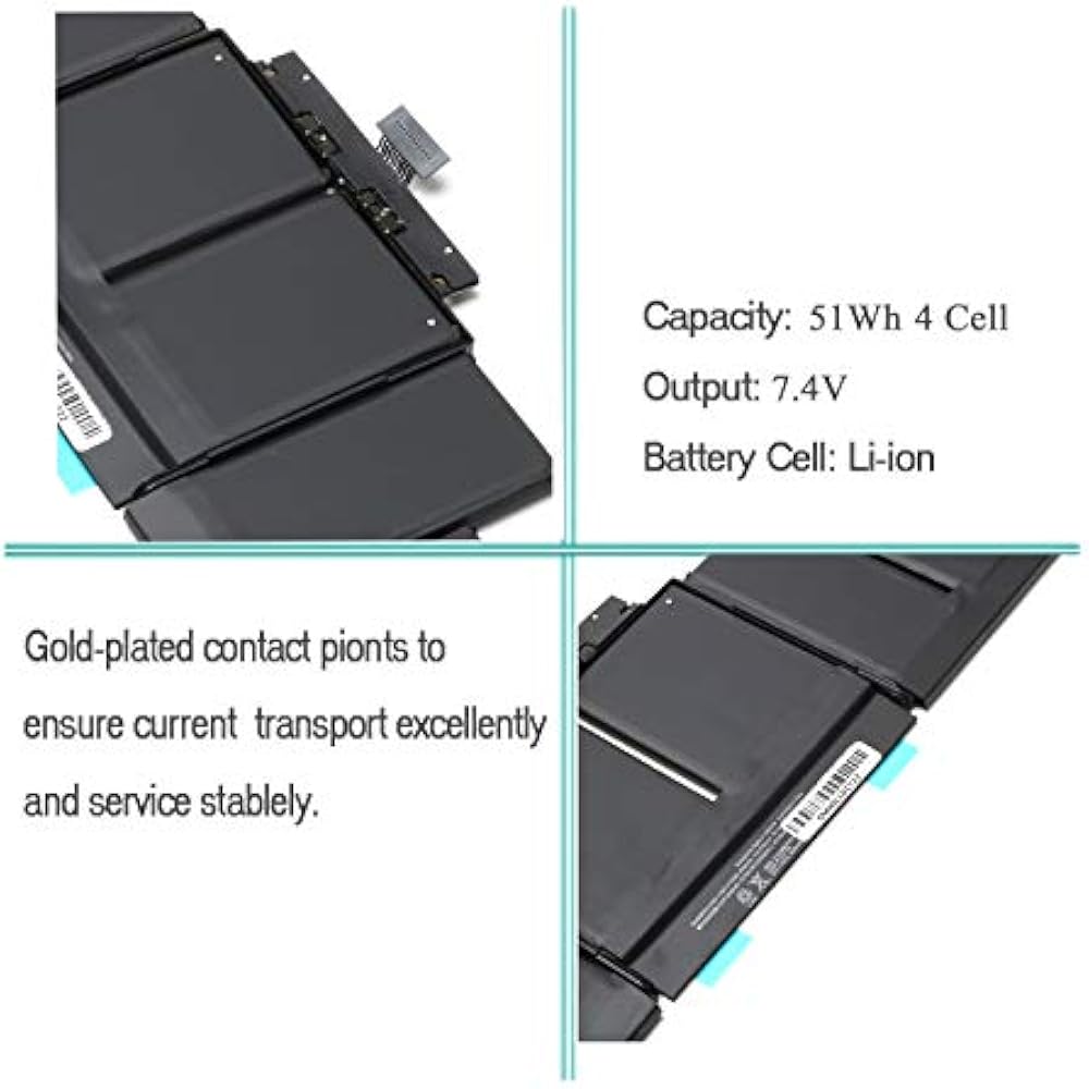 A1494 Laptop Battery Replacement For Macbook Pro 15 Inch Retina