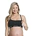 Cake Maternity Cotton Candy Wirefree Nursing Bra for Breastfeeding, Seamless Maternity Sleep Bra, Black, Medium
