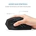 Anker Wireless Mouse, Ergonomic USB 2.4G Wireless Vertical Mouse with 3 Adjustable DPI Levels 800/1200 / 1600 and Side Controls, Black