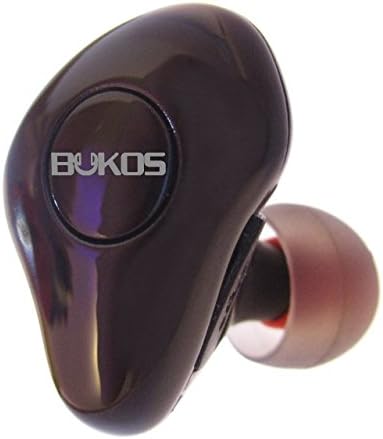 Bluetooth Earpiece / Wireless Earbud w/ Mic - Patented Design by Bukos -- Ultra Light - Phone - Handsfree - 4 colors - Compatible w/ iPhone - Android