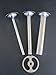 #12 (3) Sausage Stuffer tubes + stuffing kidney plate disc for Meat Grinder by Hobart LEM Cabelas Torrey etc