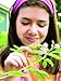 TickleMe Plant Egg Shaped Terrarium with Paint Set! Paint This Large 6 inch Egg and Grow The Plants Inside. The Leaves Close Up When Tickled. It Can Produce Sparkling Pink Flowers.