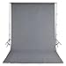 Gray Muslin Backdrop 100% Cotton Photography Background Photo Studio 6 x 9ft for Streaming Video
