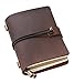 Leather Writing Journal Notebook Refillable, Pocket Vintage Leather Travel Journal Diary 5.2