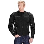 Viking Cycle Asger Motorcycle Jacket for Men (Medium, Black)