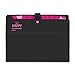 HAISSKY Yigou Expanding File Folders 12 Pockets Accordion File Folder A4 and Letter Size Paper Document Organizer Folders for School Office (Black)