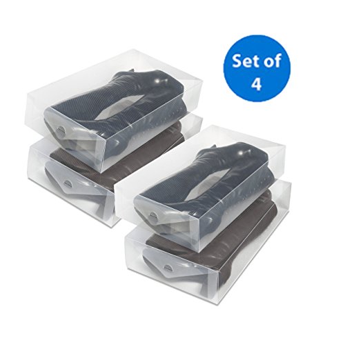 Whitmor 6362-2693-2 clear vue collection boot box, (set…